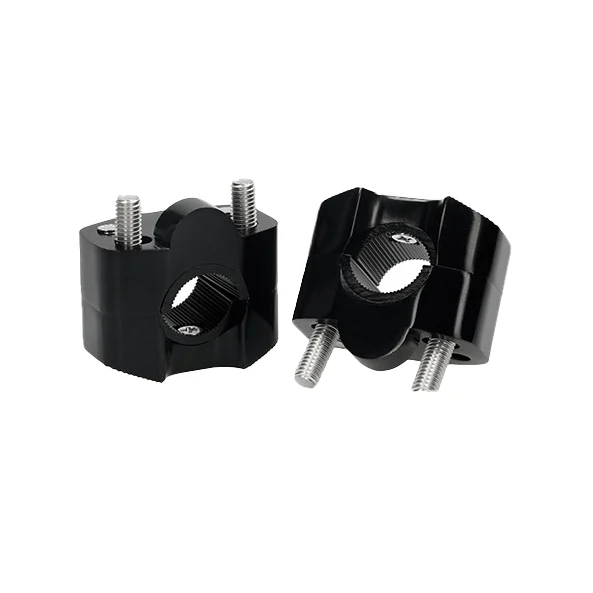 Adapter kierownicy wieżyczki 22 mm / 28 mm Allpro czarne uniwersalne kpl. — ujęcie 1