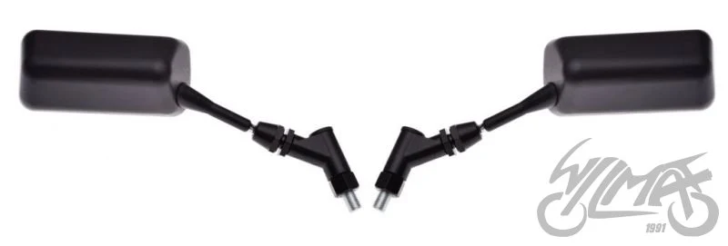 Lusterka prostokątne czarne M04-0505 — M10 × 1,25, para — ujęcie 1