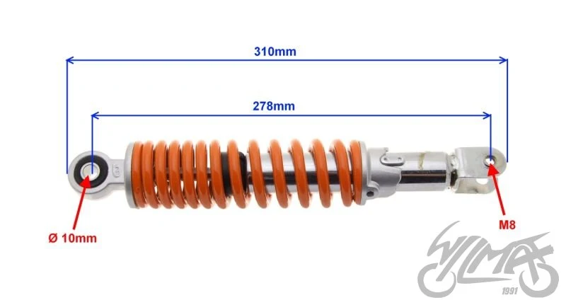 Amortyzator tylny do Keeway Focus / F-Act — ZBF6101 — ujęcie 2