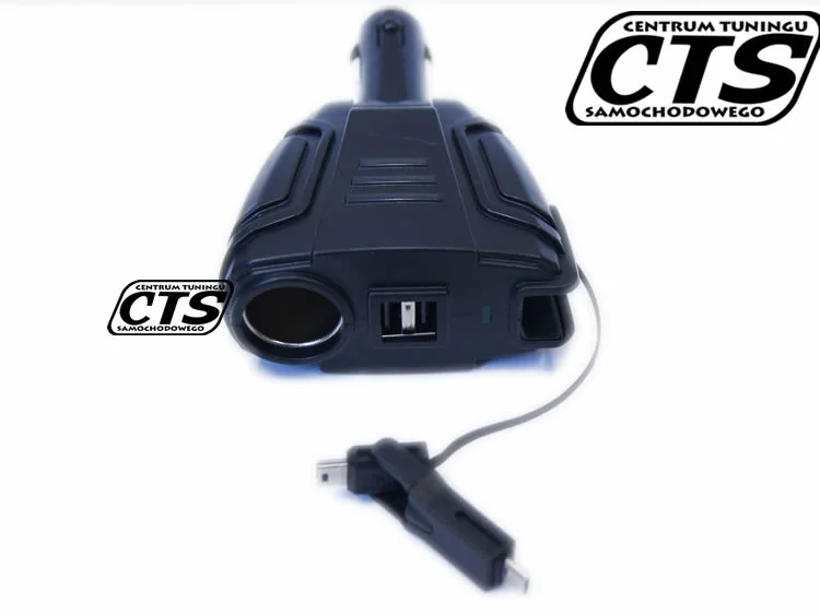 Ładowarka samochodowa USB z końcówkami 5w1 — ujęcie 3