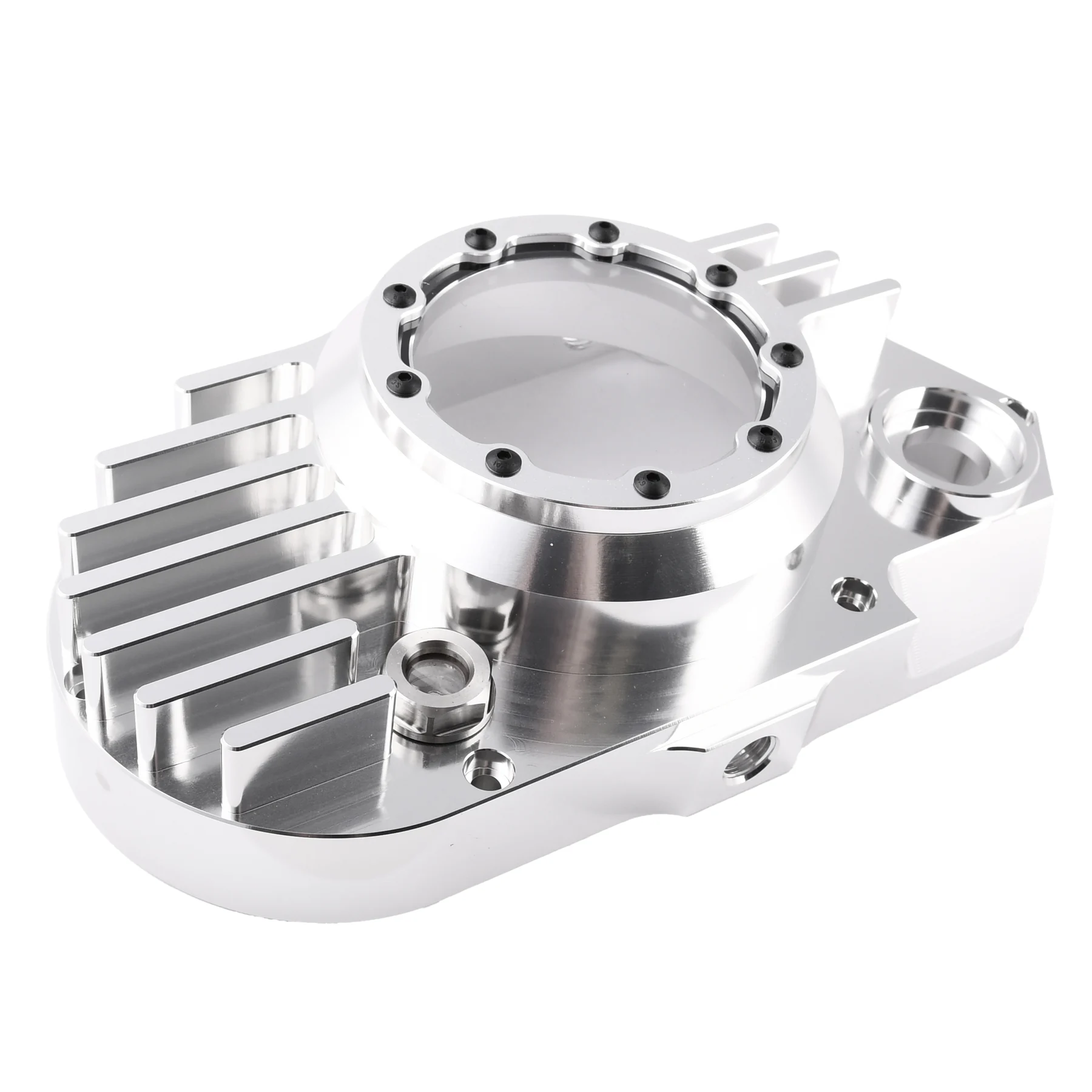 Pokrywa silnika Simson S51 SR50 lewa aluminium CNC clear + śruby DPR Performance — ujęcie 7