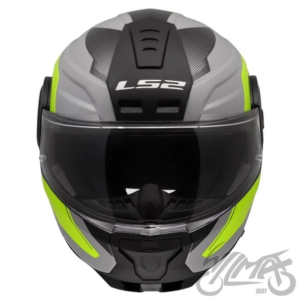 Kask szczękowy LS2 FF902 Scope II Duria Grey Hi-Vis — L z Pinlockiem — ujęcie 4