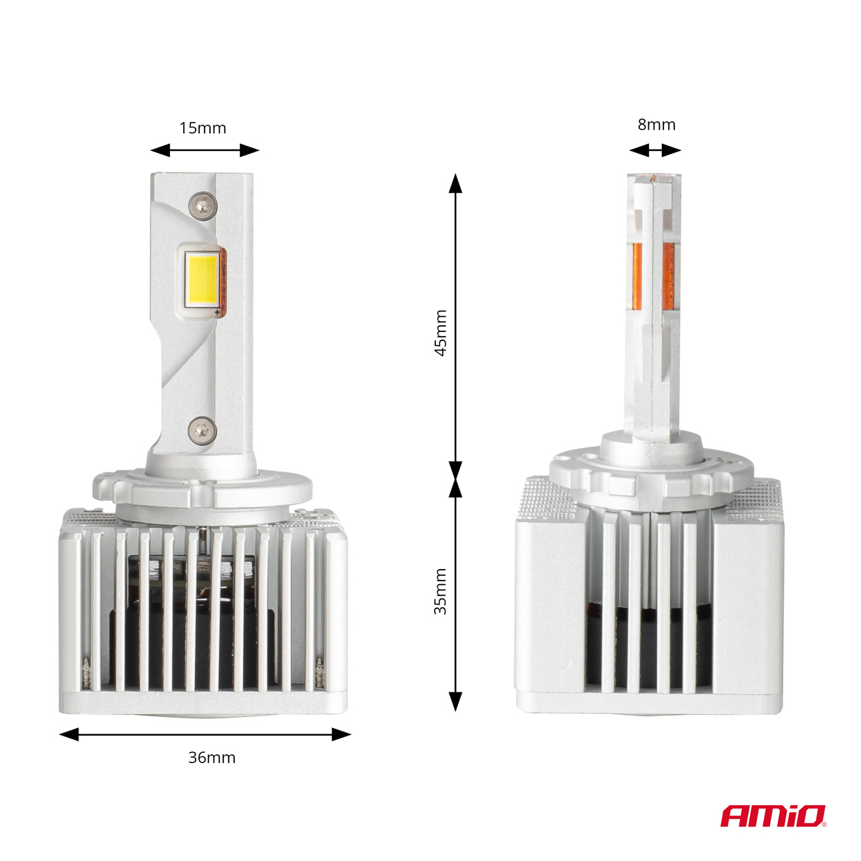 Żarówki samochodowe LED seria X AllinOne D1S D3S D8S 6000K Canbus — ujęcie 3