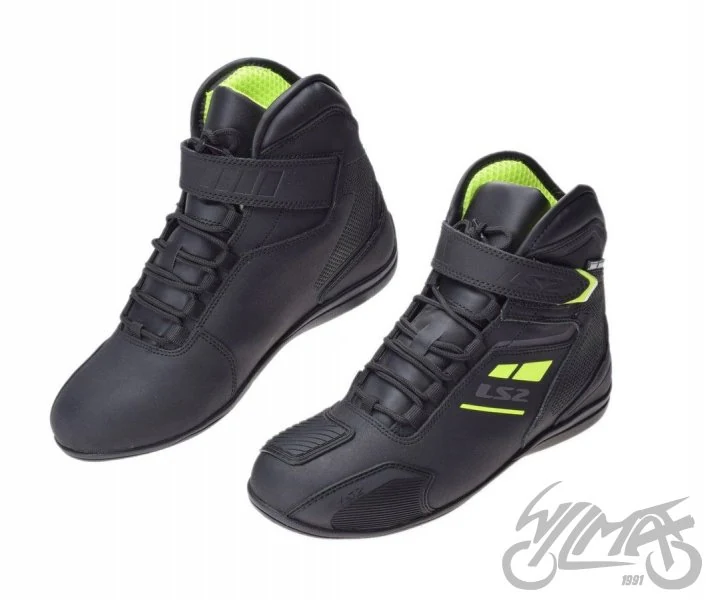 Buty motocyklowe LS2 Garra WP — czarno-żółte fluo, rozmiar 45 — ujęcie 1