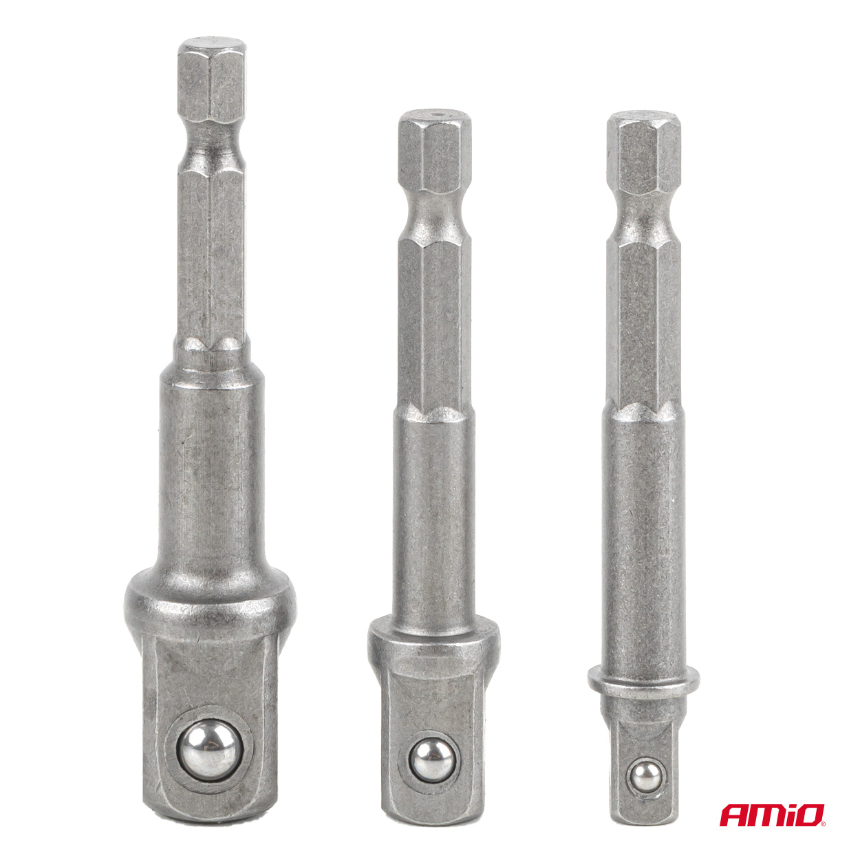Zestaw adapterów do wkrętarki 3 elementów 1/4" 3/8" 1/2" — ujęcie 3