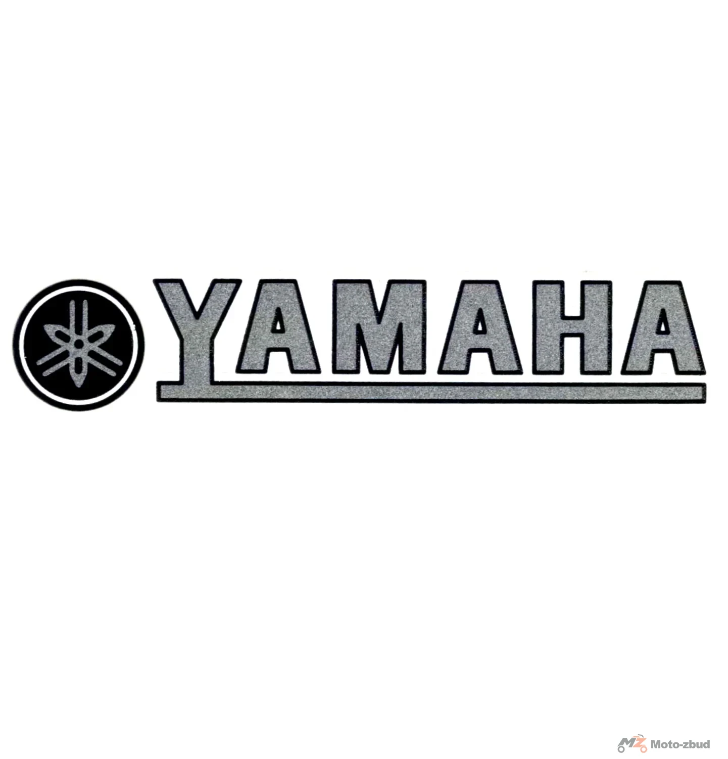 Naklejka Yamaha srebr-czerń-biel + logo kpl.