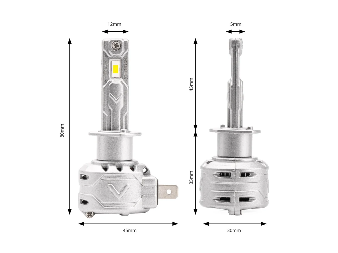 Żarówki samochodowe H1 LED X2 Series AMIO — ujęcie 5