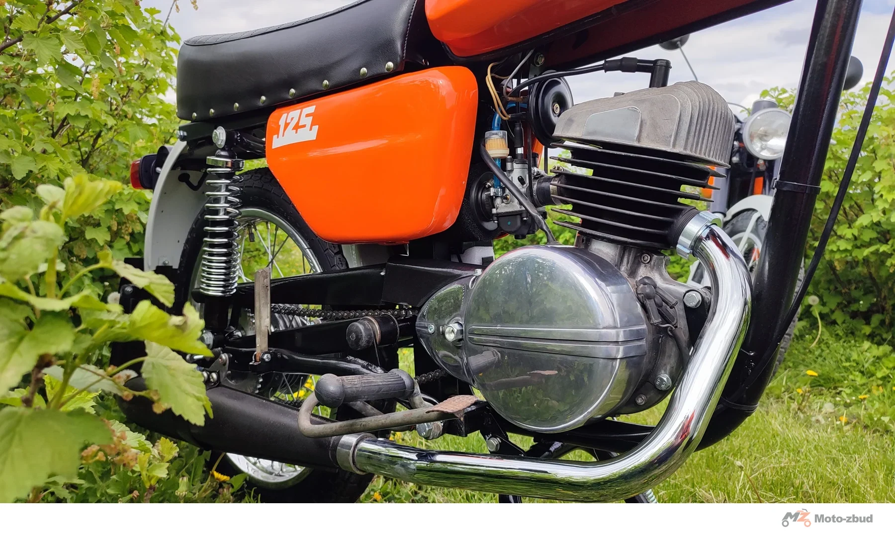 Gaźnik WSK 125 21 mm + króciec + filtr powietrza gąbka Dellorto italy · ssanie ręczne — ujęcie 7