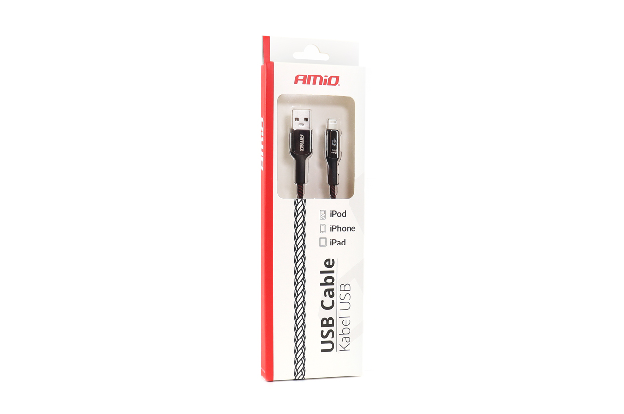 Kabel USB iphone Lightning z diodą LED 1 m UC-10 — ujęcie 5