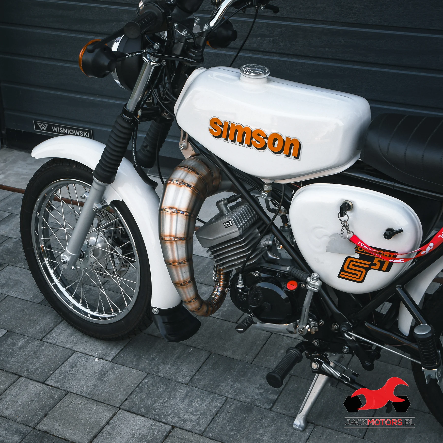 Tłumik Simson cross racing 85-110 cm³ DPR Performance · real carbon Evo (VM7450) — ujęcie 2