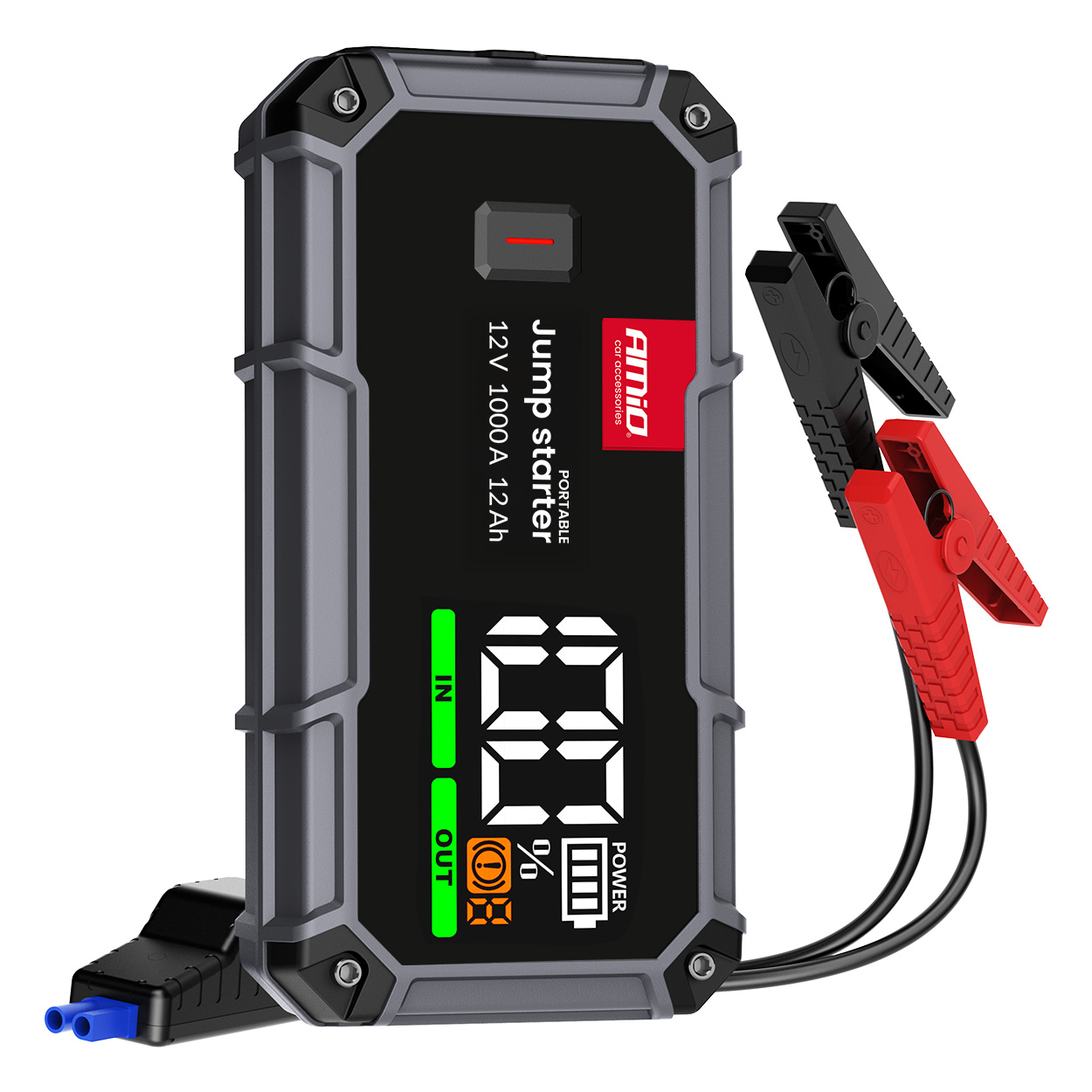Urządzenie rozruchowe 3w1 booster powerbank latarka LED 12 V 12 Ah 1000A PRO