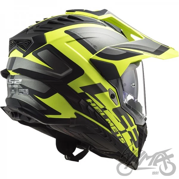Kask LS2 MX701 Explorer Alter Matt Black H — rozmiar XS — ujęcie 2