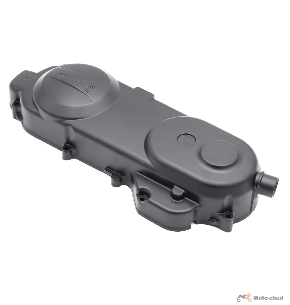 Junak 607 pokrywa silnika lewa "4T" (czarna) (dł.cał.430 mm) "Junak" (Euro IV/v) (bez otworu na wałek startera) — ujęcie 2