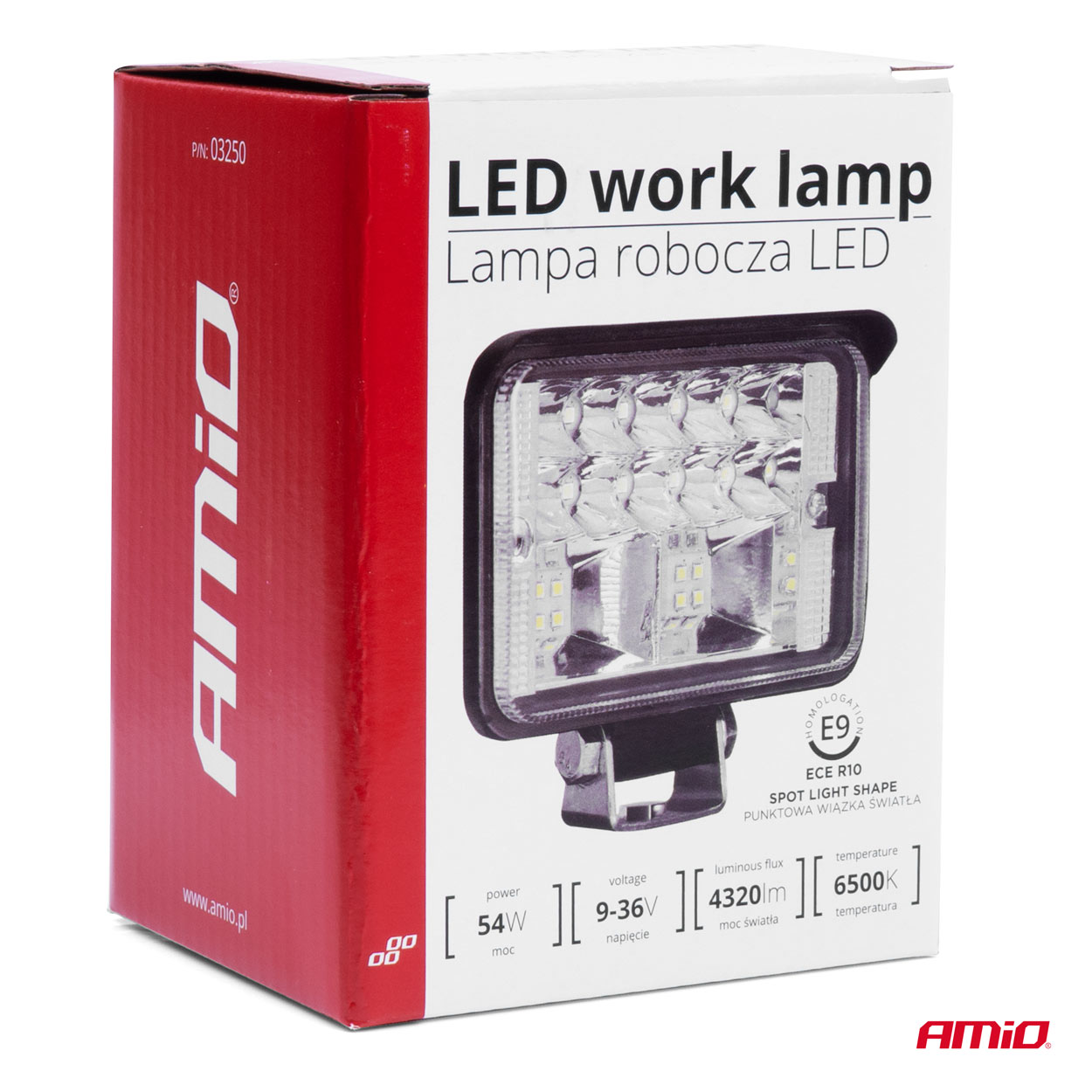 Lampa robocza LED szperacz AWL39 18 LED 12 V 24 V — ujęcie 4