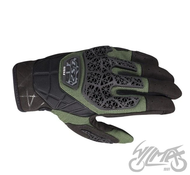 Rękawice motocyklowe LS2 All Terrain II męskie Black Green — M — ujęcie 1