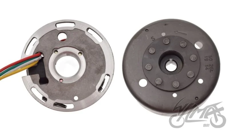 Stator iskrownik 6 cewek + koło magnesowe do april — ujęcie 4