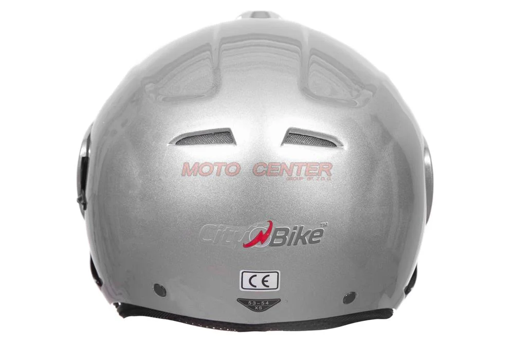 Kask otwarty City-Bike WL-703-2 srebrny S Blenda POWYSTAWOWY — ujęcie 4