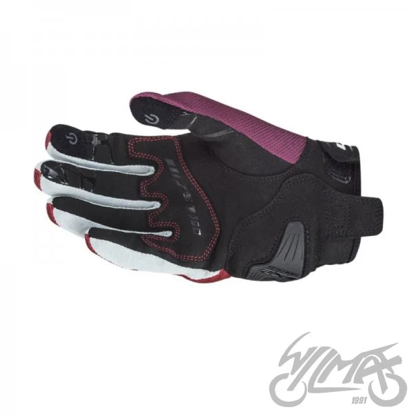 Rękawice motocyklowe LS2 Dart II damskie Black Red Grey — M — ujęcie 2