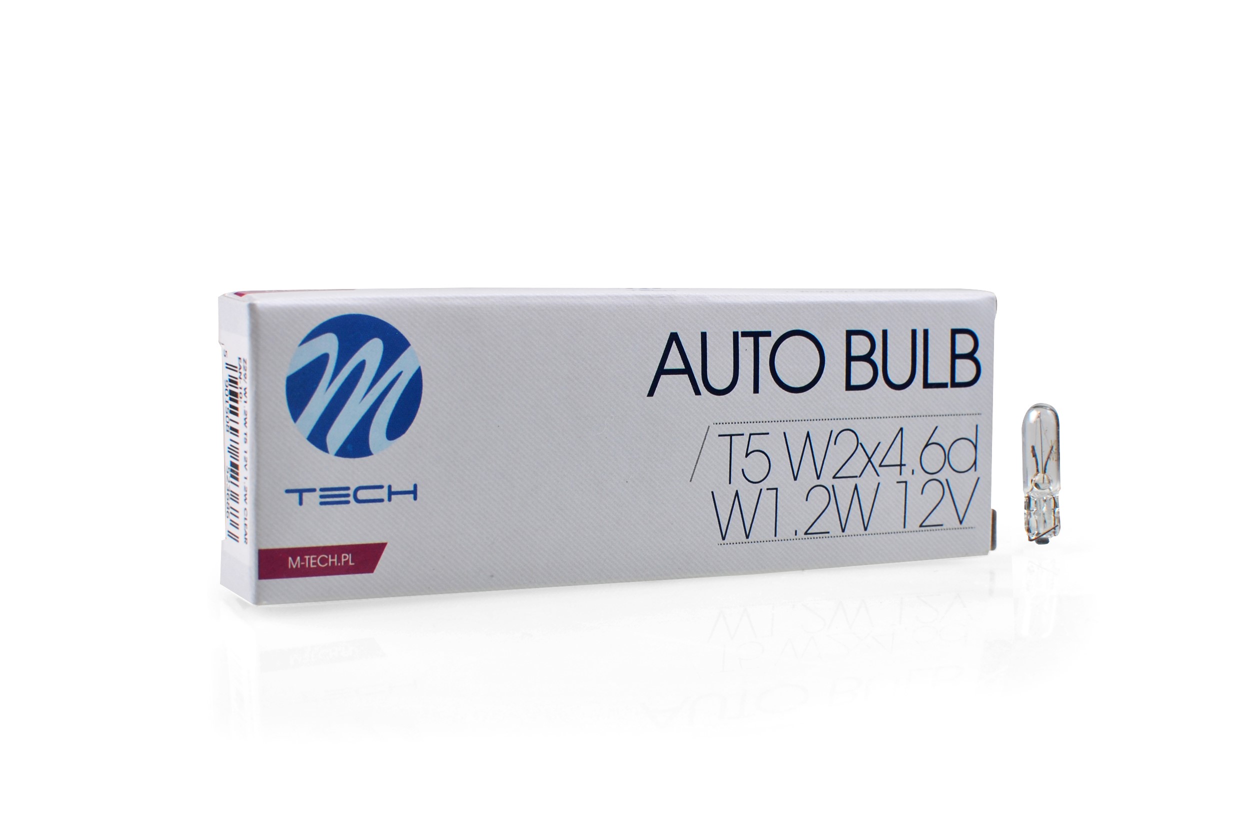 Żarówka całoszklana 12 V W1,2 W M-Tech, 10 szt. Z29 — ujęcie 2