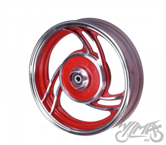 Obręcz koła 10 × 2,15 przód aluminium czerwona — ujęcie 3
