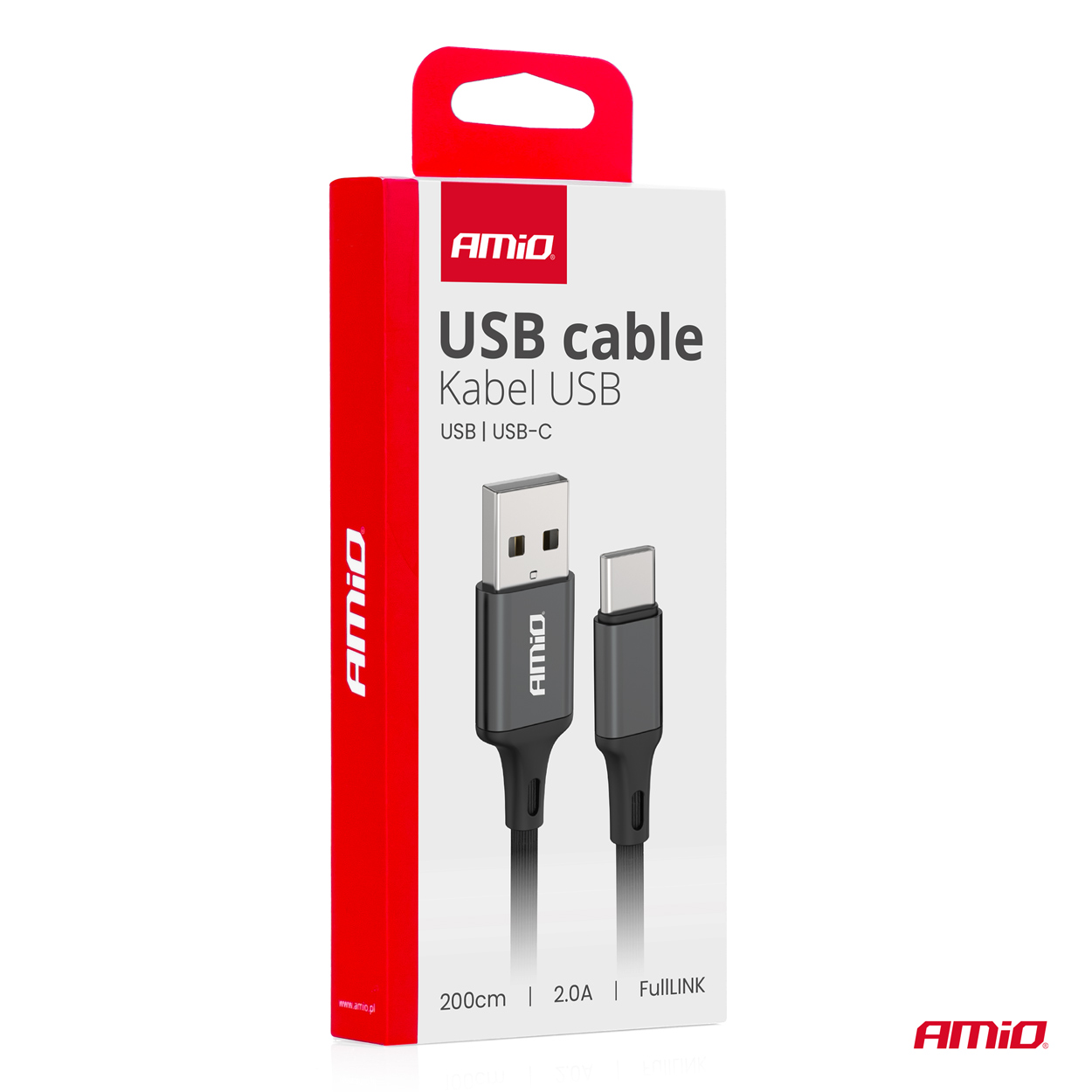 Kabel do ładowania USB-A - USB-C 2A 200 cm FullLINK — ujęcie 4