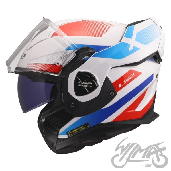 Kask szczękowy LS2 FF901 Advant X Nova White Blue Red — M — ujęcie 3