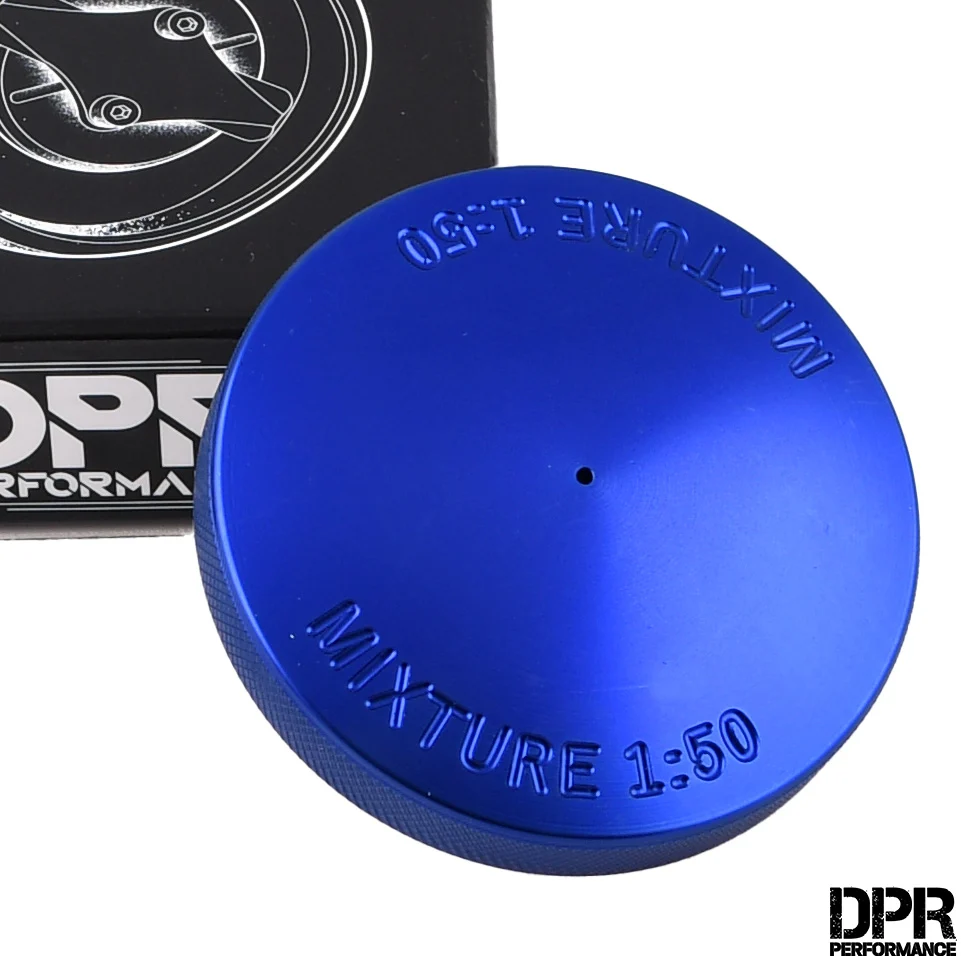 Korek zbiornika paliwa Simson aluminium CNC V3 niebieski DPR Performance — ujęcie 1
