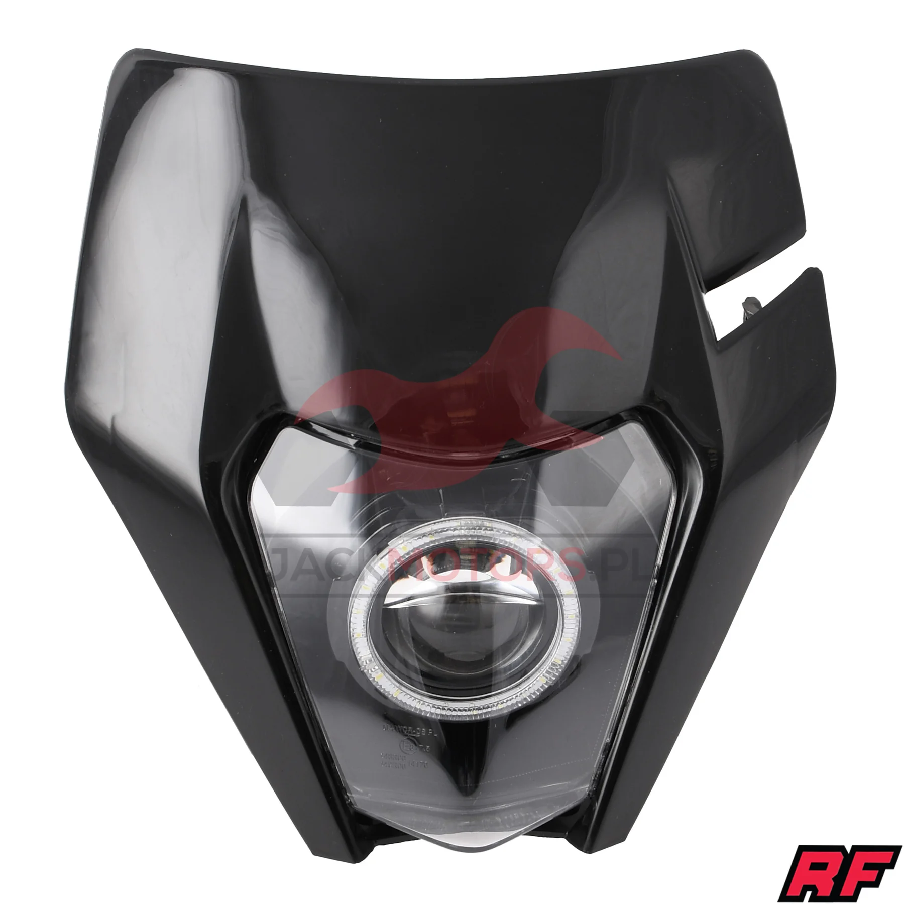 Owiewka uniwersalna Racing Force enduro LED V1 czarna — ujęcie 1