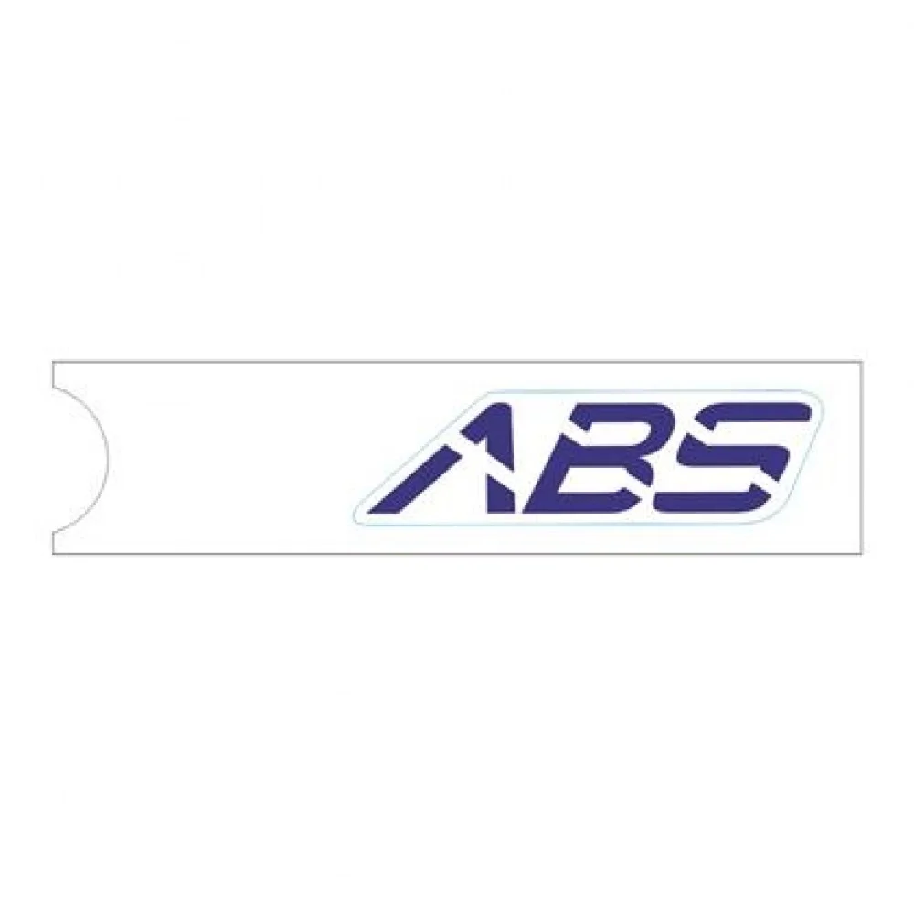 Naklejka "ABS" na błotnik przód niebieska lewa (nr kat.1210343-001000) (Zontes ZT 350-GK)