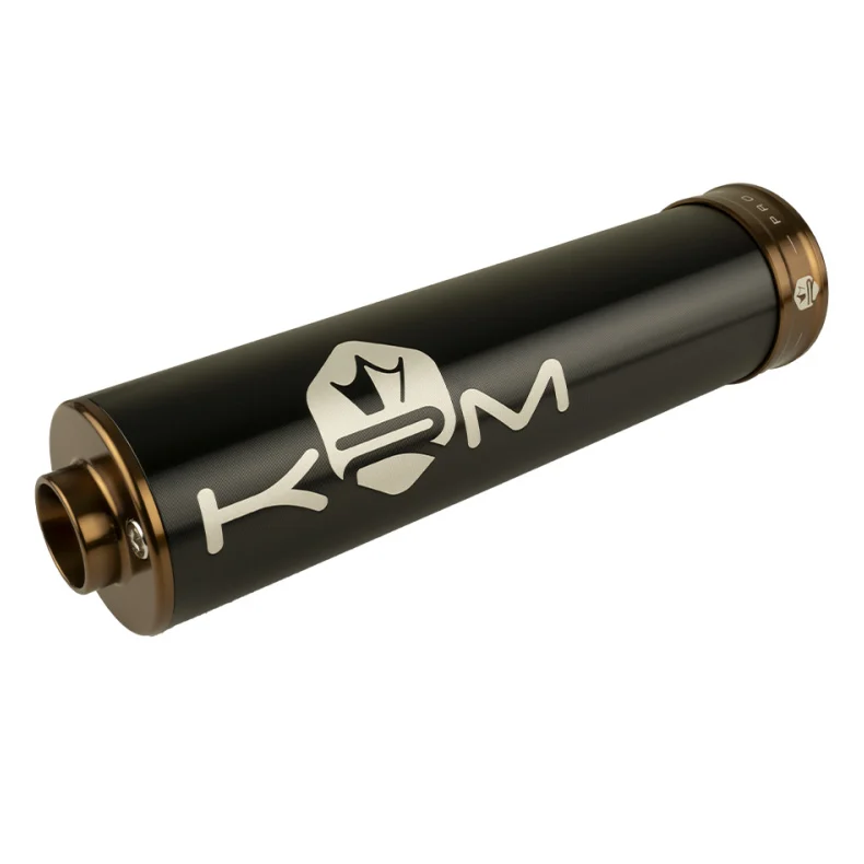 Końcówka wydechu KRM Pro Ride aluminium czarno brązowa 70-90 cm³ — ujęcie 1