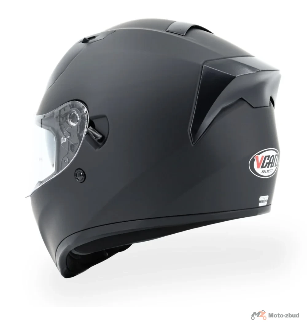 Kask VCAN model H128 Black Matt integralny z blendą czarny mat M — ujęcie 5