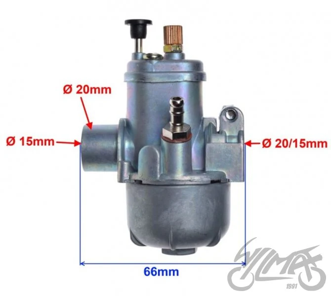 Gaźnik do Hercules, KTM, Puch, Sachs dolot 15 mm — AY56715B — ujęcie 2