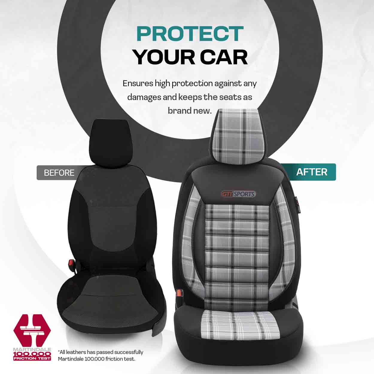 Komplet pokrowców na fotele samochodowe OTOM GTI 811 3-ZIP — ujęcie 8