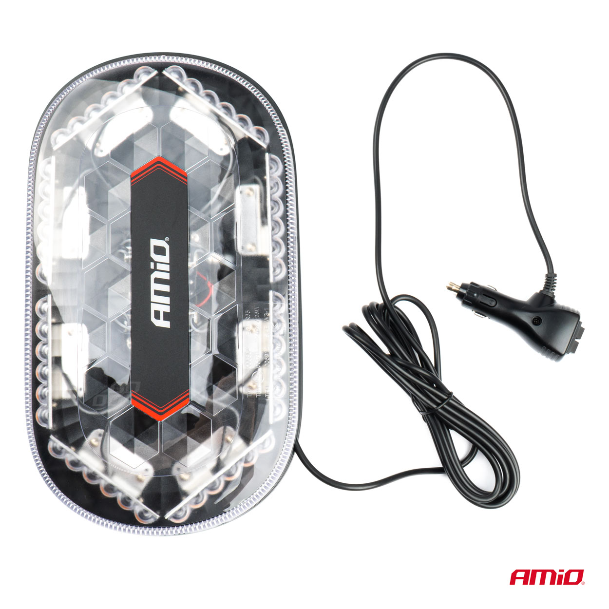 Belka ostrzegawcza LED 33 cm magnes homologacja R65 R10 12-24V — ujęcie 5