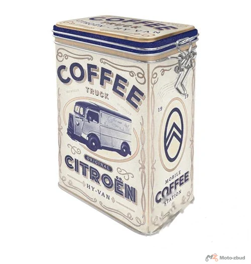 Puszka z klipsem citroen coffee 31133