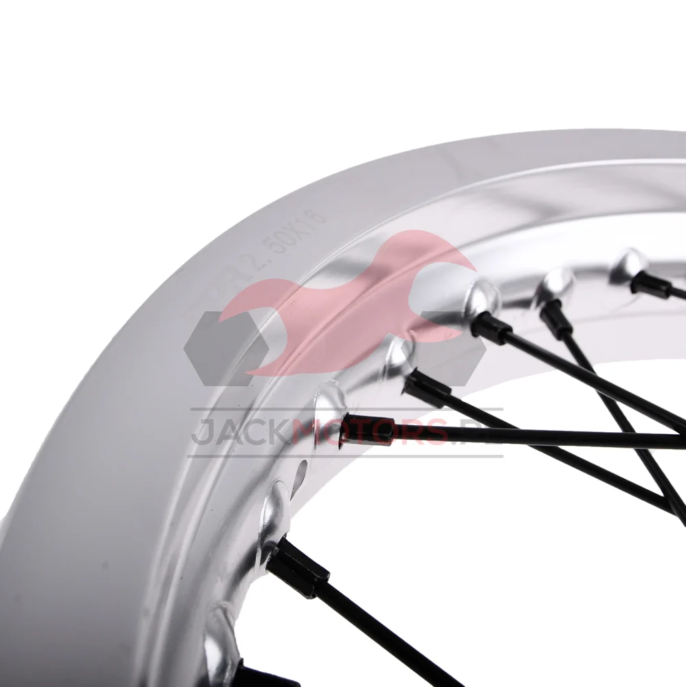 Koło jezdne Simson 2,50 × 16 S50/51/70 aluminium DPR Classic czarna piasta + szprychy — ujęcie 2