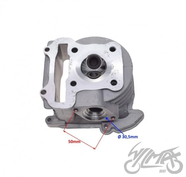 Cylinder z głowicą GY6 50 4T, Ø47 mm, wariant 80 — AY3514B — ujęcie 3