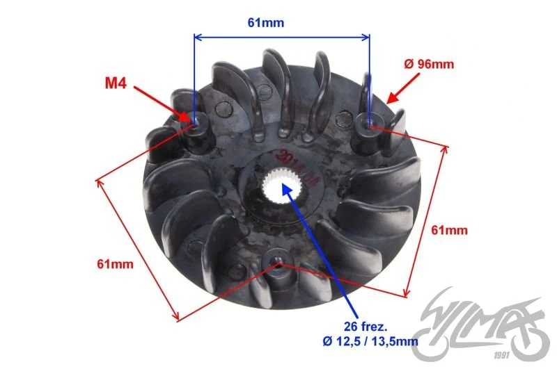 Tarcza zewnętrzna wariatora do Suzuki AG 50, v 100 — ujęcie 2