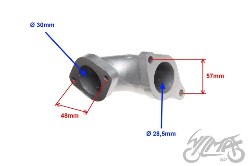 Króciec gaźnika do Shineray ATV 250 ST-9C — ZQI3051 — ujęcie 2