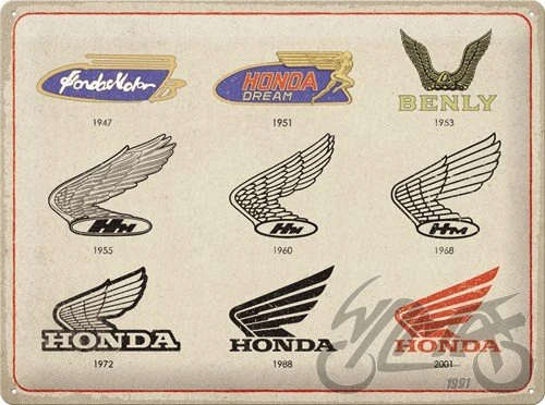 Tablica plakat 30 × 40 Honda mc logo evolution 23336