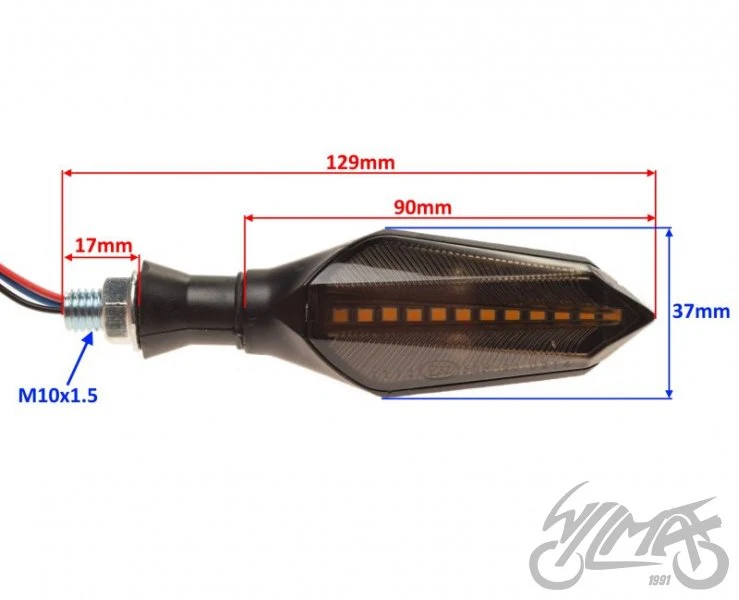 Kierunkowskazy LED dynamiczne — AM1474 — komplet — ujęcie 2