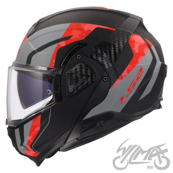 Kask LS2 FF910 advant II glide Black grey red S — ujęcie 2
