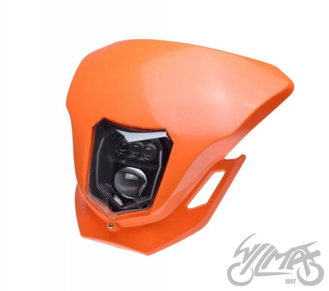 Pomarańczowa owiewka przednia z reflektorem LED — AW2375O — ujęcie 1