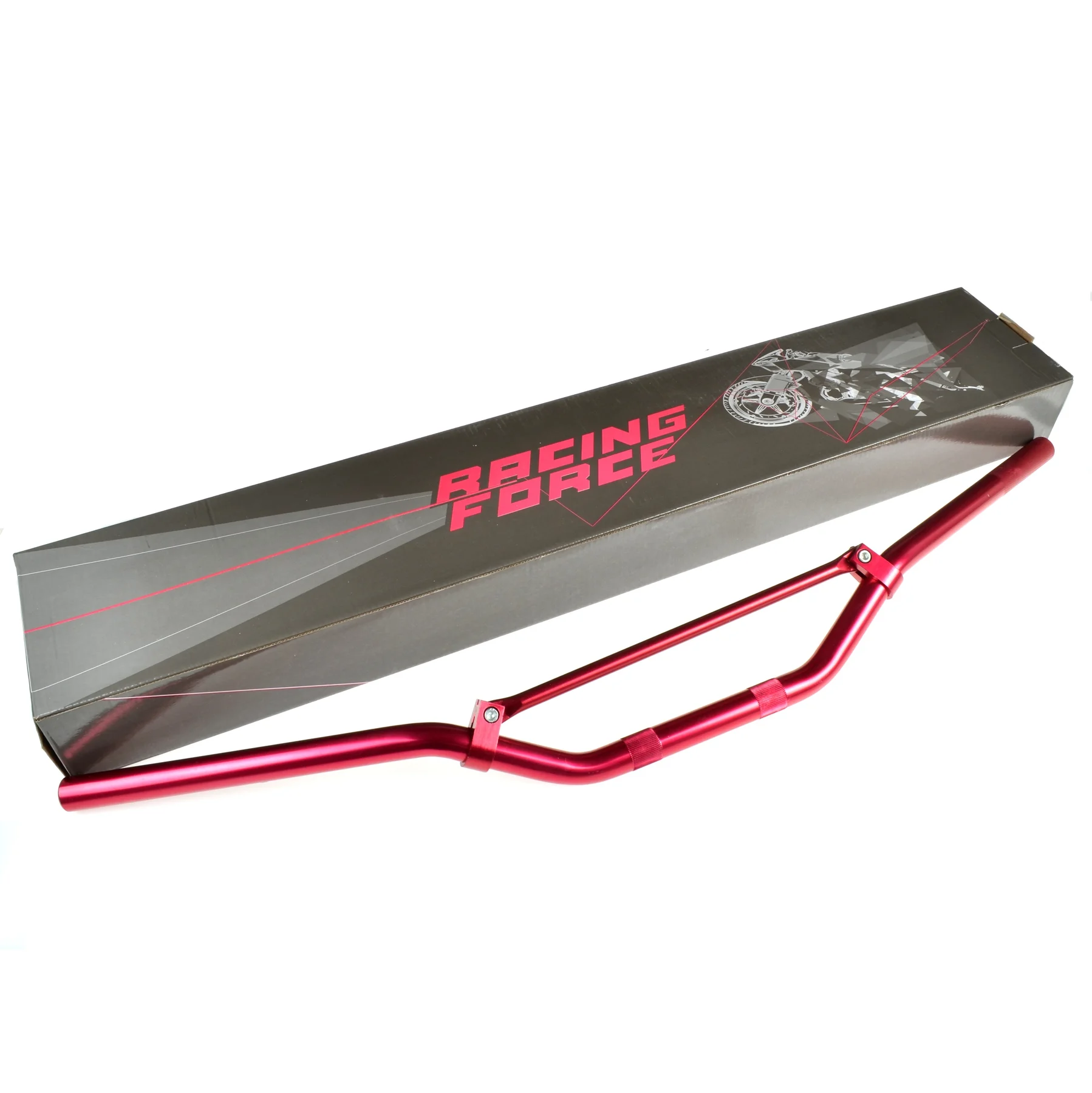 Kierownica Racing Force czerwona 22 mm 80 cm