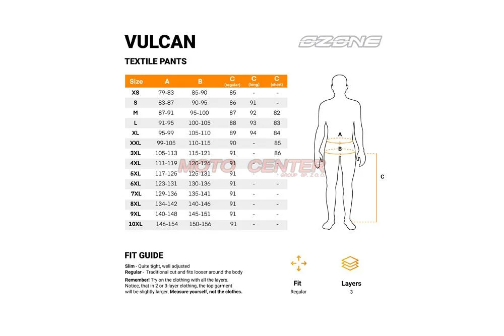 Spodnie motocyklowe tekstylne OZONE VULCAN XXXL — ujęcie 3