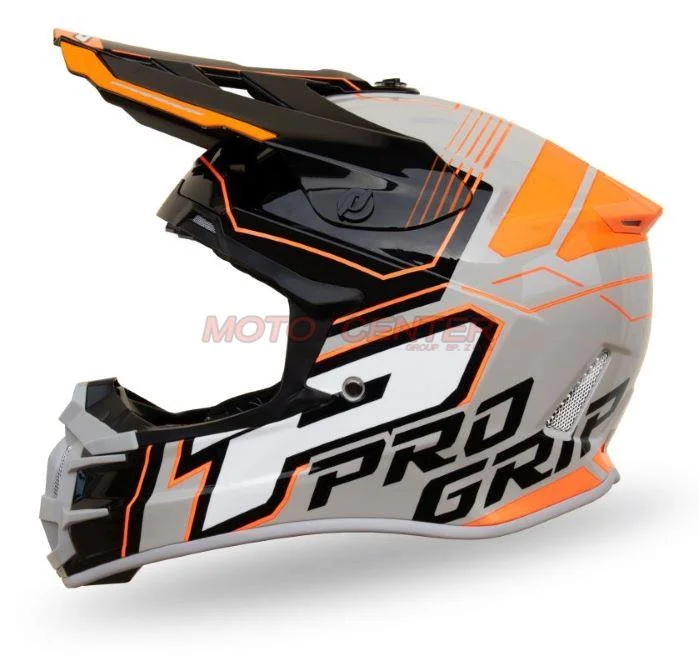 Kask crossowy Progrip PG3080 Adventure czarny/szary/pomarańczowy rozm.S ecer 22.06 — ujęcie 1