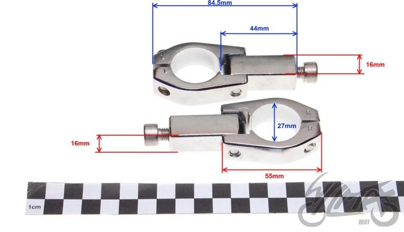 Uchwyty osłon dłoni na kierownicę 28,6 mm — zamiennik Zeta ZE71-1612, para — ujęcie 2