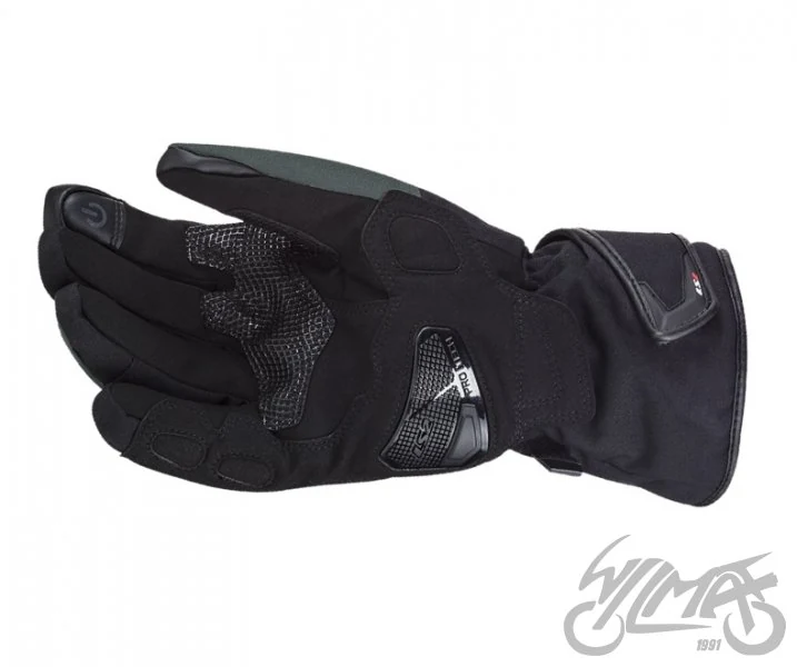 Rękawice motocyklowe LS2 Snow męskie Black Green — S — ujęcie 2