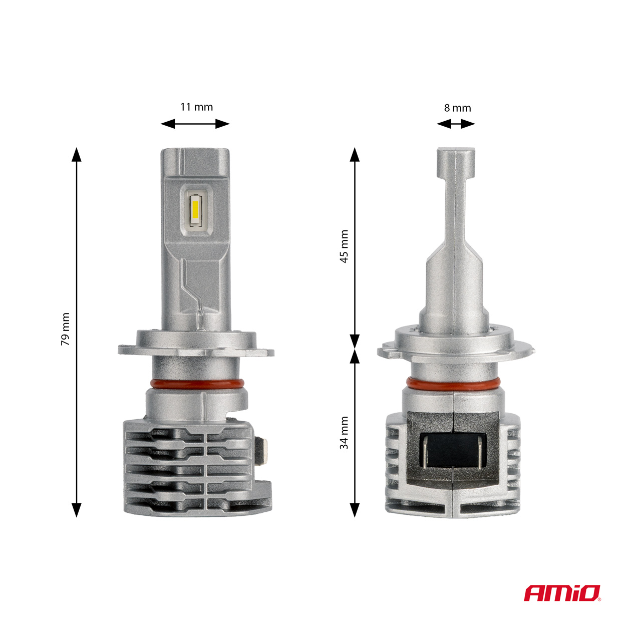 Żarówki samochodowe LED seria X1 H7 6500K Canbus — ujęcie 3