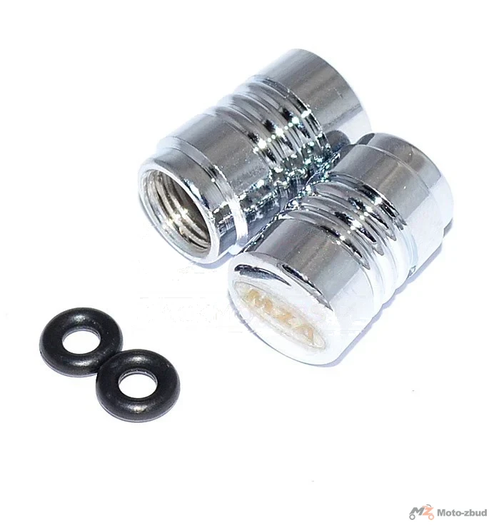 Nakrętka wentyla aluminium MZA chrom 2szt